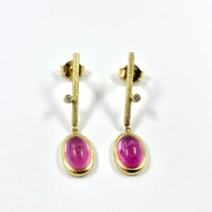 Pendientes con Turmalinas y Brillantes