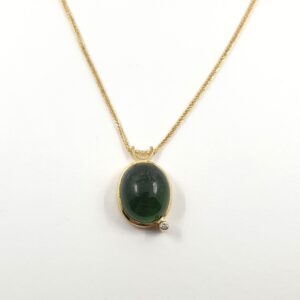 Colgante con Turmalina y Brillante
